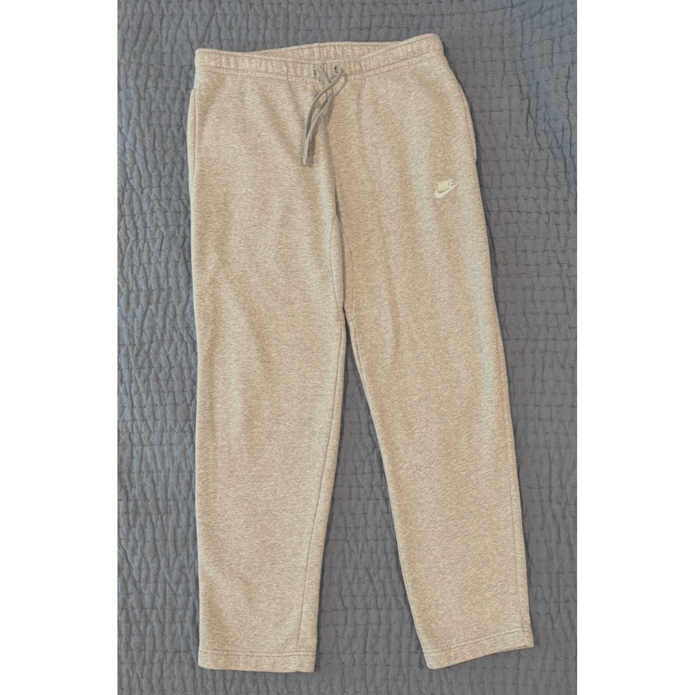 Nike Sportswear Club Fleece Sweatpants Men's L Light Gray Open Hem 804395-063